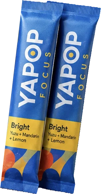 Two YaPOP Focus Bright stick packs